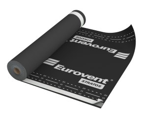 Difuzinė plėvelė Eurovent STRATOS 210 gr./m², SK2 (lipnūs kraštai), 1,5 m. x 50 m. = 75 m²
