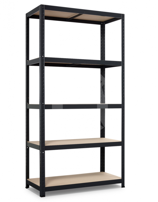 Sandėliavimo lentyna STRONG 175, 176x90x40 cm, 175 kg, juoda