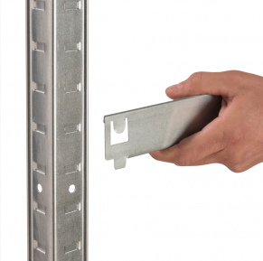 Sandėliavimo lentyna STRONG 175, 176x90x40 cm, 175 kg, juoda