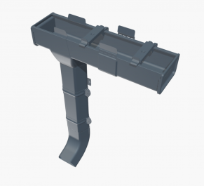 135 mm notekas turētājs, skārda, 1.25mm, STRUGA QUATTRO