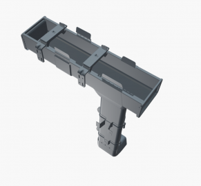 135 mm latako sujungimas su tarpine (platus), STRUGA QUATTRO