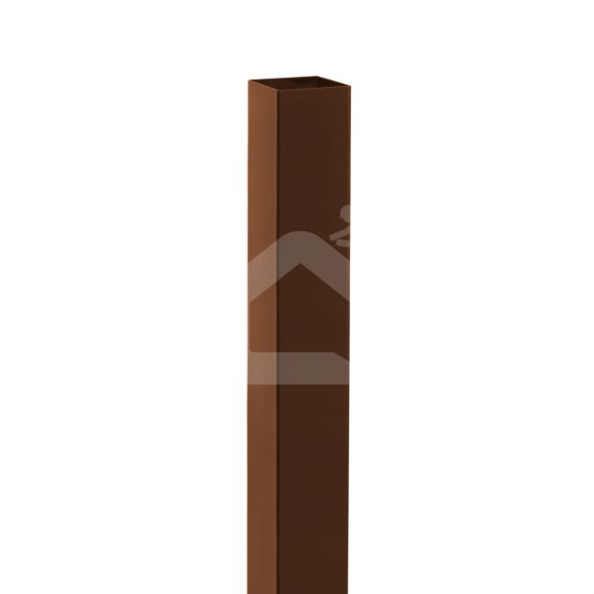 Stulpas tvorai 60x40 mm, H2,4 m, sienelė: 2 mm, be dangtelio