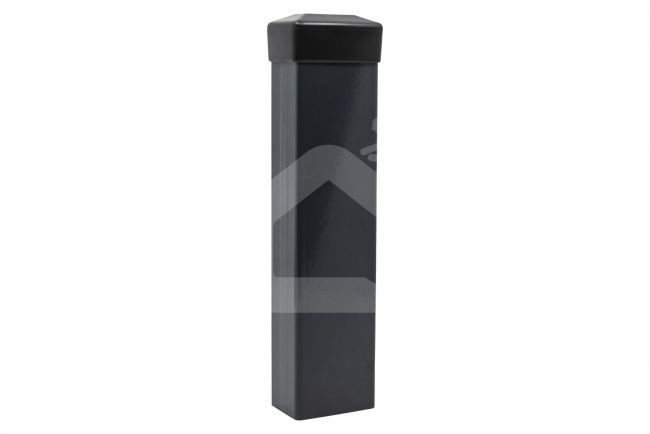 Stulpas tvorai 60x40 mm, H2,0 m, sienelė: 2 mm, su PVC laikikliu