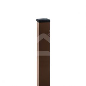 Stulpas tvorai 60x40 mm, H2,3 m, sienelė: 1,2 mm, su PVC laikikliu