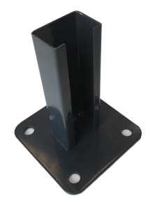 Pagrindas stulpo tvirtinimo 60x40 mm (įv. spalvos)