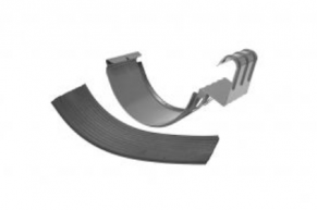 125 mm latako sujungimas su GUMA (platus), STRUGA