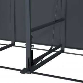 Trivietė šiukšlių konteinerio pastogė su pedalu MIKKO