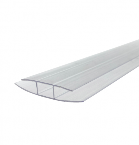 Sujungimo profilis (H), plastikinis, skaidrus (įv. matmenys)