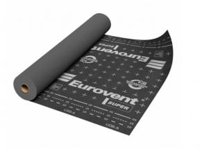 Difuzinė plėvelė Eurovent SUPER 170 gr./m², 1,5 m. x 50 m. = 75 m²