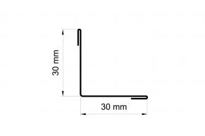 Vidinio kampo profilis 3 cm x 3 cm, 0,45 mm