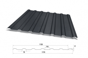 Trapecinis profilis T-18 PLUS RAL7016, Matt