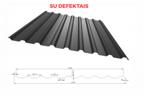 Trapecinis profilis T-18 0,25-0,43 mm (SU DEFEKTAIS)