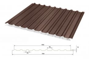 Trapecinis profilis T-18  RAL8017, 0,40 mm, Matt