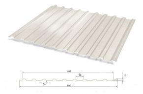 Trapecinis profilis T-18 RAL9010, Gloss