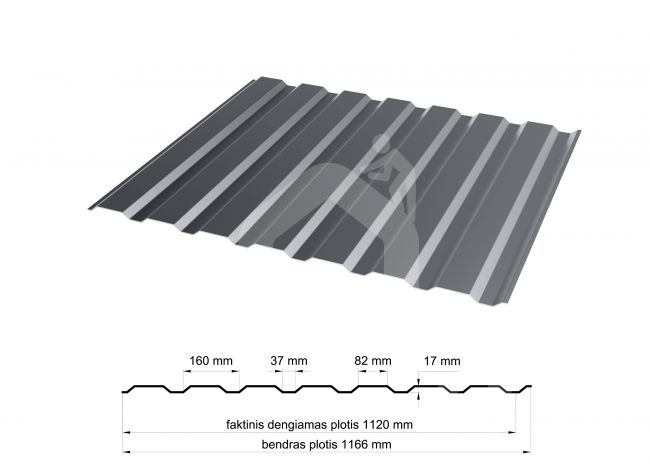 Trapecinis profilis T-18W (fasadinis)