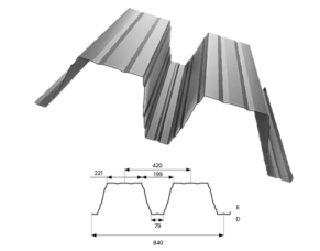 Konstrukcinis trapecinis profilis T200