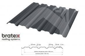 Trapecveida profils T-35W (fasādes)