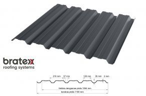 Trapecinis profilis T-35W (fasadinis)