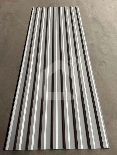Trapecinis profilis T-18 RAL9006, 0,26 mm, Matt