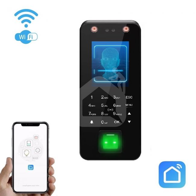 Veido atpažinimo telefonspynė SmartHome su piršto antspaudo skaitytuvu