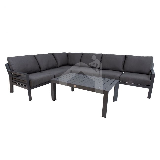 Lauko baldų komplektas TOMSON su kampine sofa