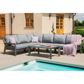Lauko baldų komplektas TOMSON su kampine sofa