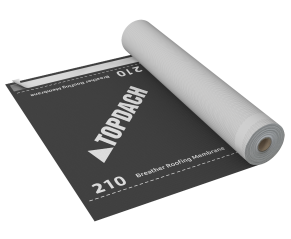 Difuzinė plėvelė TOPDACH 210, SK2 (lipnūs kraštai), 75 m²