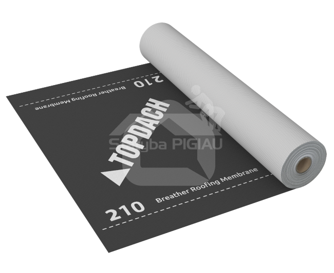 Difuzinė plėvelė TOPDACH 210, 75 m²