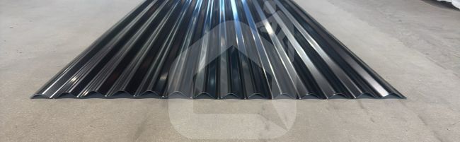Trapecinis profilis SINUS RAL9005, 0,43 mm, Gloss
