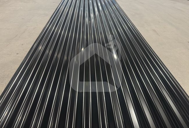 Trapecinis profilis SINUS RAL9005, 0,43 mm, Gloss