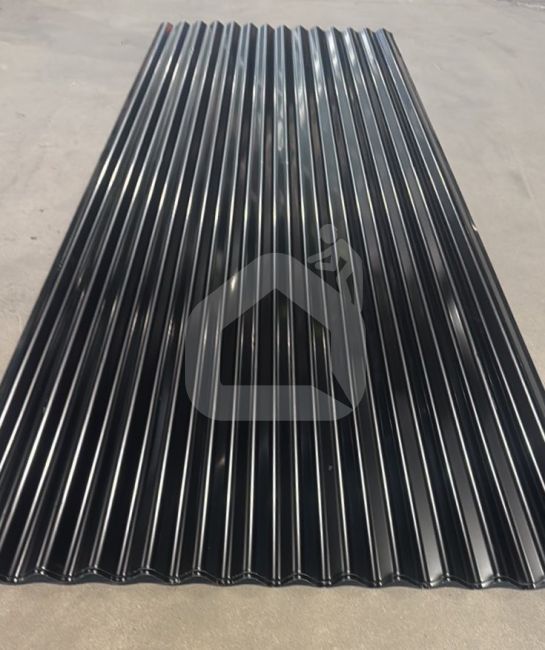 Trapecinis profilis SINUS RAL9005, 0,43 mm, Gloss