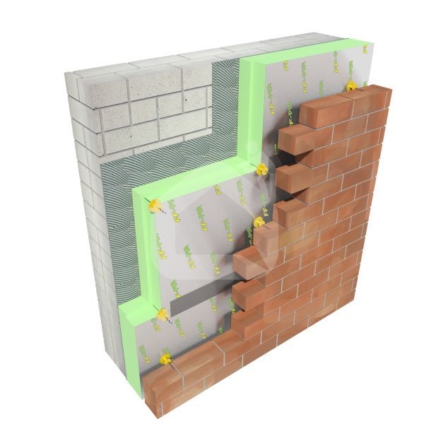 Poliuretano plokštė Finnfoam FF-PIR ALK, frezuota, 50x600x2400 mm