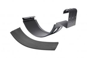 125 mm latako sujungimas su GUMA (platus), matinė STRUGA