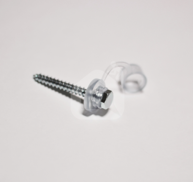 Tvirtinimo varžtai į medį, 6x50 mm, su sandarinamąja poveržle ir kepurėle