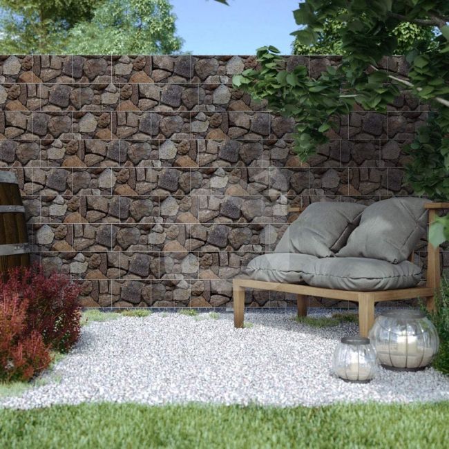Segmentinės tvoros juosta Bimsstein 190 mm x 35 m + 28 vnt. laikiklių, 450 g/m²