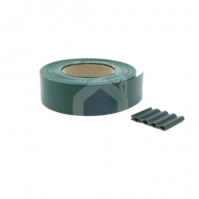 Tvoros segmento juosta 47,5 mm x 35 m + 20 vnt. laikiklių (450 g/m²), PVC