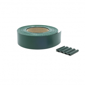 Tvoros segmento juosta 47,5 mm x 35 m + 20 vnt. laikiklių (450 g/m²), PVC