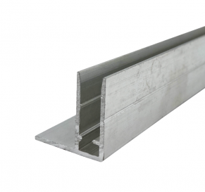 Užbaigimo profilis (F), aliuminis (įv. matmenys)