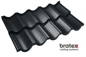 Bratex Metāla dakstiņu moduļa jumts Scandinavia Ultramatt RAL7016, RAL8017, RAL9005