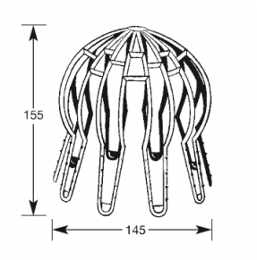 Universalios įlajos grotelės D75-125