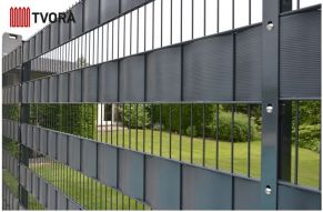 Tvoros segmento juosta MIKKO 190 mm x 35 m + 28 vnt. laikiklių (450 g/m²), PVC