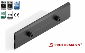 Bėgelio PV-R šoninė jungtis, 200mm, juoda