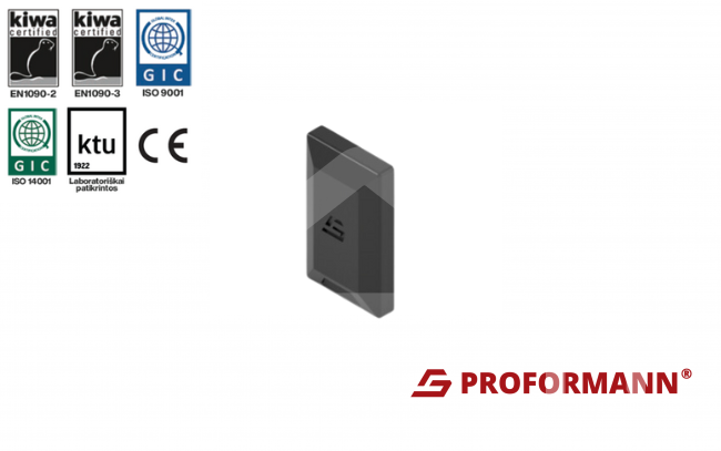 Bėgelio PV-R, 31x55 dangtelis, juodas