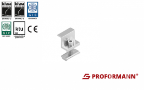 Saulės modulio šoninis laikiklis S4, 30, 35 mm, pilkas