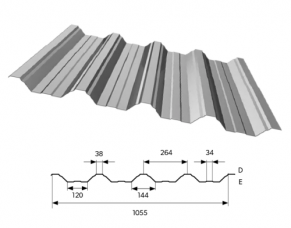 Trapecinis profilis T50