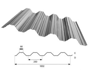 Trapecinis profilis T60