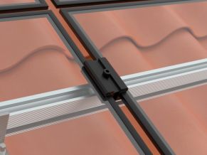 Stiklas/stiklas PV vidinis laikiklis S8, 5.5-9mm, juodas