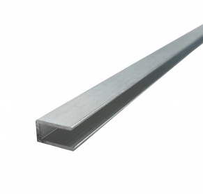 Užbaigimo profilis (U), aliuminis (įv. matmenys)