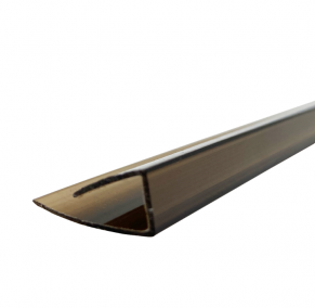 Užbaigimo profilis (U), plastikinis, bronzinis (įv. matmenys)