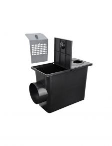 Trapas lietaus surinkimui (nusodintuvas), šoninė jungtis